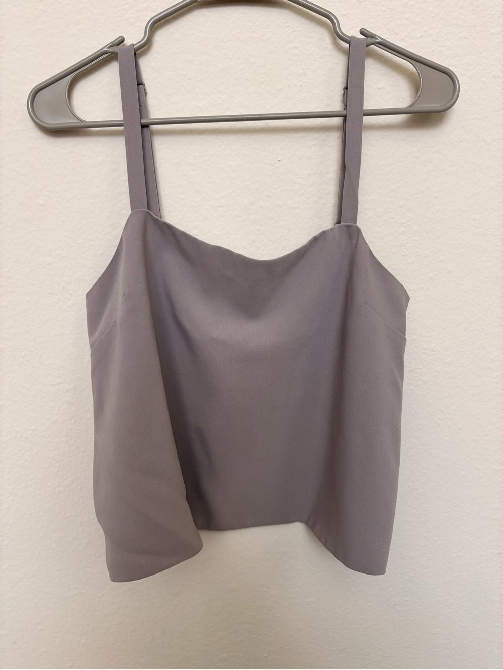 Aritzia Light Gray Square Neck Tank